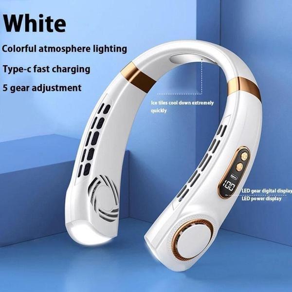 Portable USB Hanging Neck Fan Cooling Little Electric Fan Air Conditioner