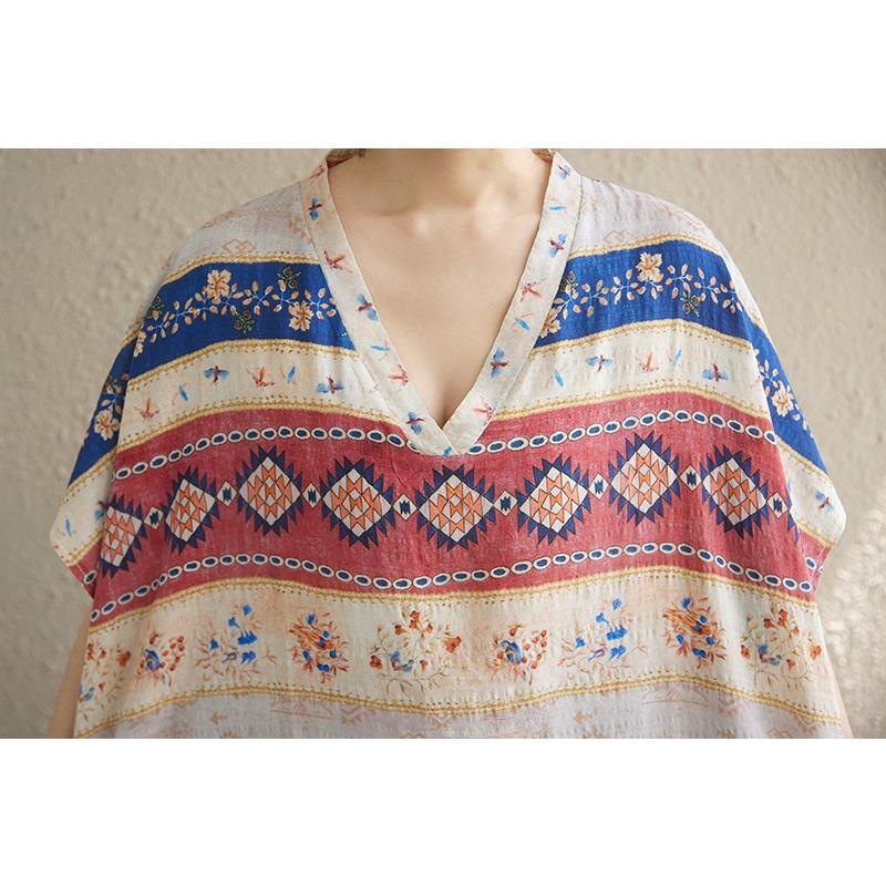 Dimanaf Abito Estivo Taglie Forti 2025 Basic Donna Casual Largo Vintage Nuovo Lungo Oversize Fiori Abito Maxi