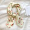 Cherry Puppy Hair Band Flower Butterfly Scarves Fashion Blurred Flowers Hair Scarf  Streetwear