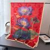 Symphony magnolia print cut flower spring and summer silk scarf large long scarf high-end travel shawl sun protection women's scarf headscarf
