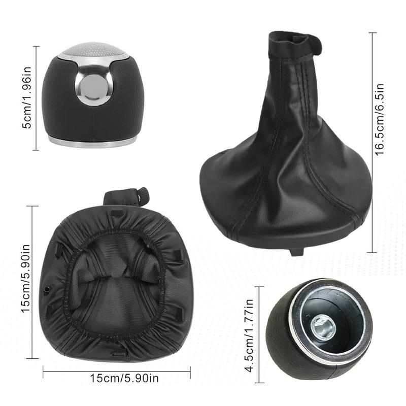 5 Speed Gear Shift Knob Gear Shifter Dust Cover For Alfa For Romeo For Mito 08-13, 55344848 156088073 Interior Accessories