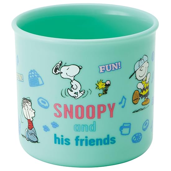 Skater Kids Plastic Cup, Lunch Box, 200ml, Dishwasher Safe, Made In Japan, Snoopy Fun Fun Friends, B