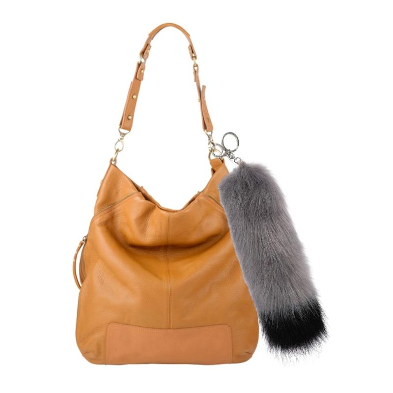 Foxes Furs Tail Pendant Keychain Fashion Tassels Keyring Bag Charm Keys Holder