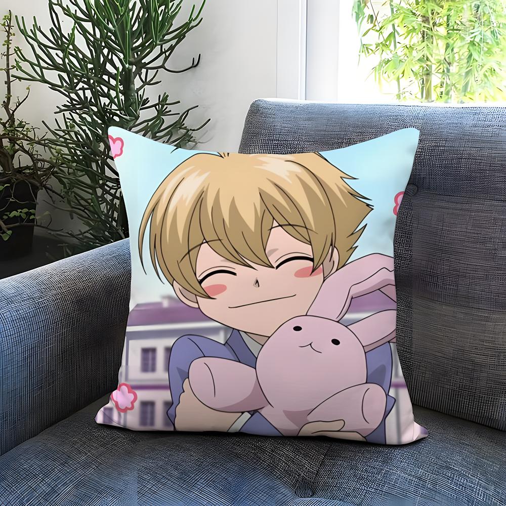 Anime Ouran High School Host Club Cushion Cover Comfortable Reversible Pillow Cover Ideal for Car Sofa Bedroom & Beyond
