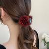 Soft Fur Half Updo Hairpins Hair Decoration Plush Hair Claw Fashion Ponytail Holders  Women