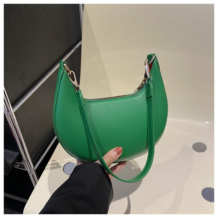 Fashionable High-end Moon-shaped Baseball Bag Showing Luxury Women's Single Shoulder Bag Elegant lady Handbags bolso mujer