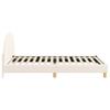 Struttura Letto per Bambini con Testiera Crema 80 x 200 cm Bouclé