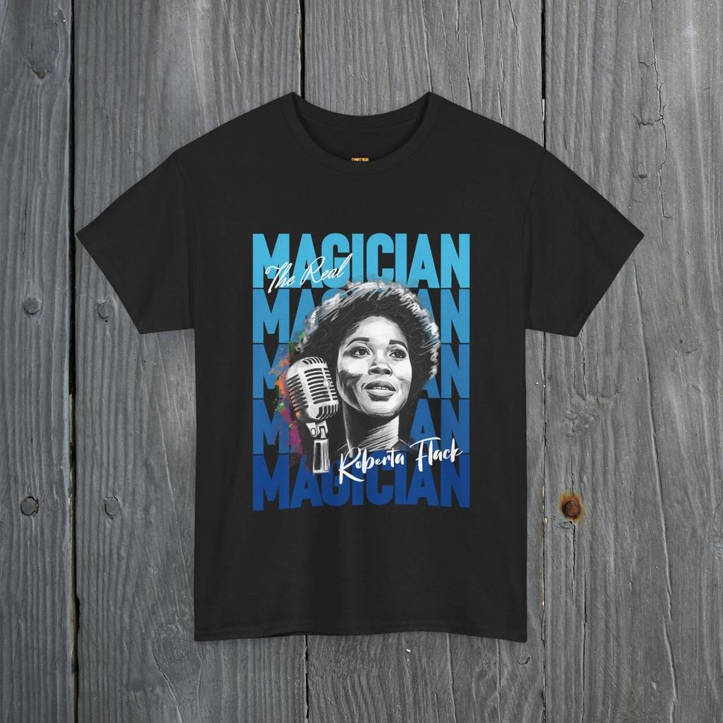 Roberta Flack Tribute, Retro Music tee Vintage Unisex Heavy Cotton Tee