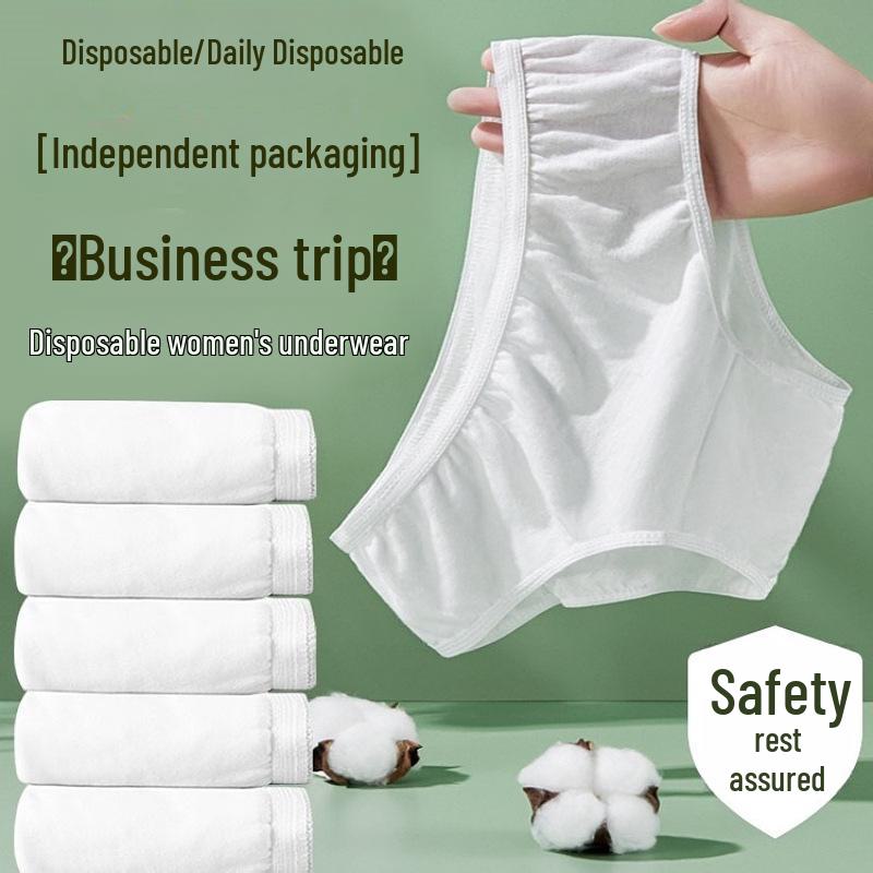 Damen Einweg-Baumwollunterwäsche: Umstandsmode & Wochenbett, Ideal für Reisen, Pflegeleicht, Für den täglichen Gebrauch.