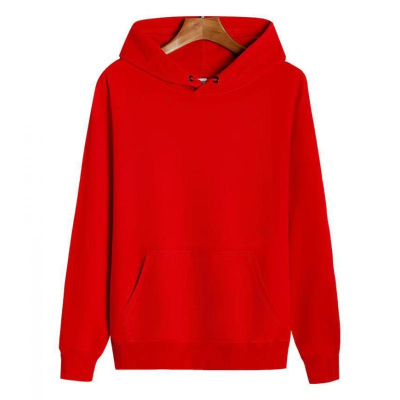 250-300g Cotton Fleece Hoodie Loose Fit Casual Sweatshirt Men Women
