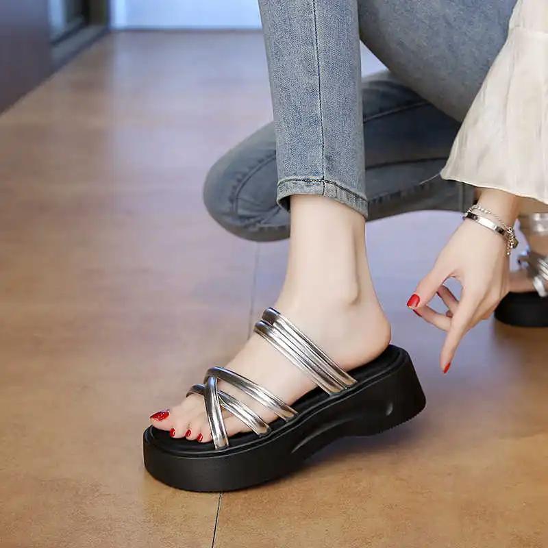 Fashion Two Strips Breathable Womens Skater Shoes Room Sandals Household Slippers Sneakers Sport Exerciser Tenes Mascolino