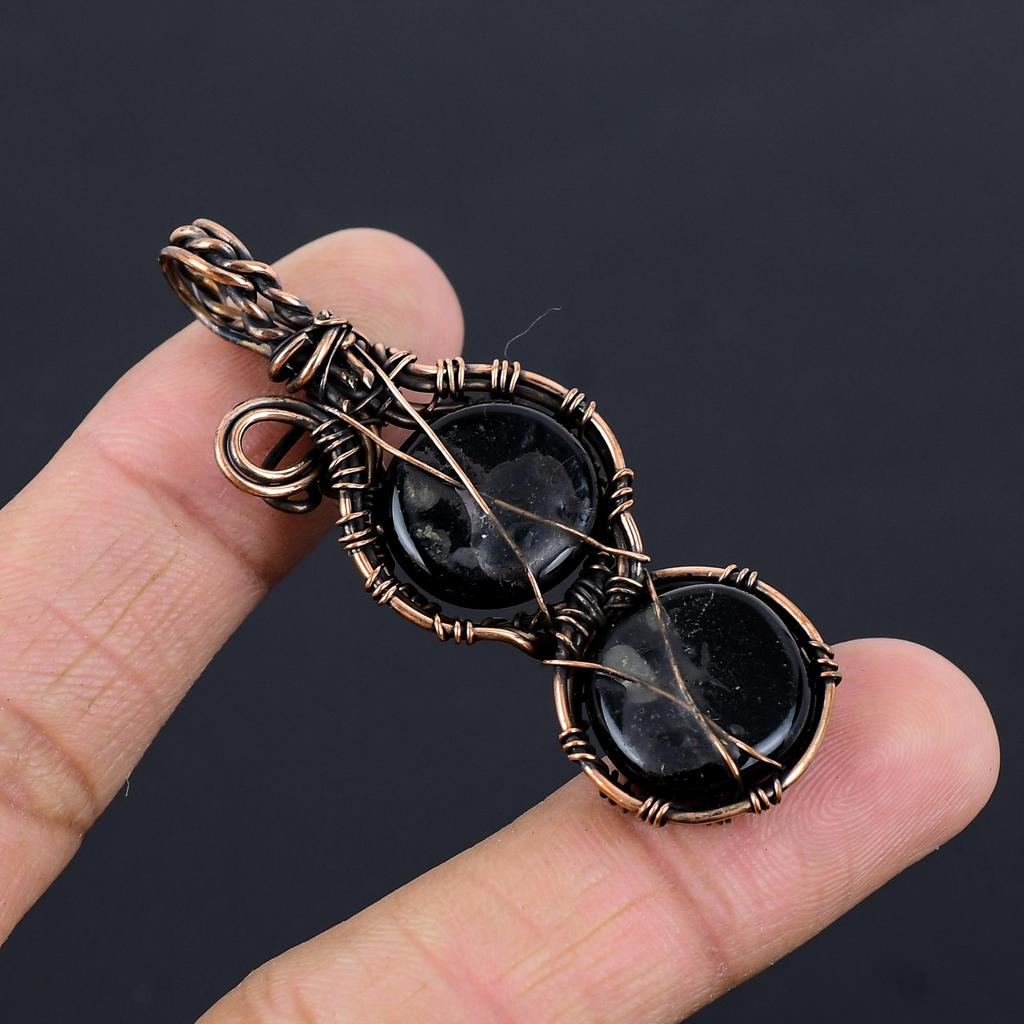 Dico Glass Jewelry, Handmade Gemstone Pendant, 999 Copper Wire Wrapped  Pendant Antique Jewelry, For Engagement Gift