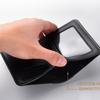 Slim Business Clutch Bag Thin PU Leather Card Holder Minimalist Men Short Wallet  Travel
