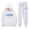 Unisex Oversized Hoodie Jogger Set With Letter Print Thick Cotton Warm Tracksuit Winter Casual Sportwear