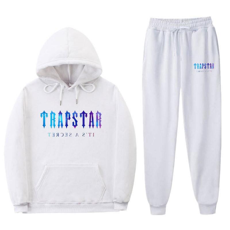 Unisex Oversized Hoodie Jogger Set With Letter Print Thick Cotton Warm Tracksuit Winter Casual Sportwear