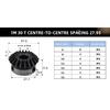 Bevel Gear 1M 25/30Teeth Inner Bore 6/8/10/12/14/15/16mm Gear 90 Degrees Transmission Precise Bevel Gear