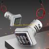 F26C High Accuracy double  Display Timer Small  LED Hour Meter with Flame Retardant Casing Simple to Operate for Industrial Use