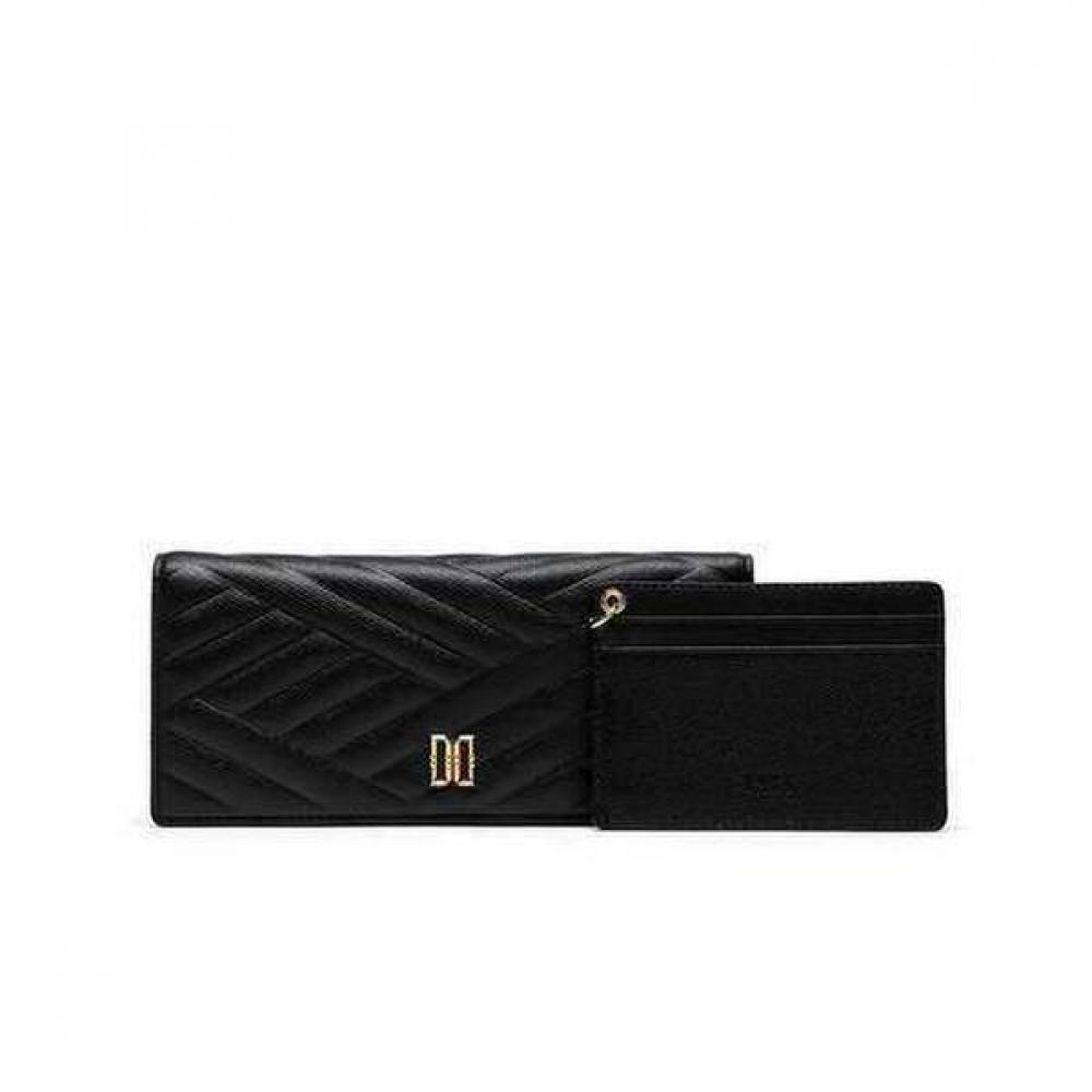 Daks Black Embossed Leather Golddd 2fold Wallet Dcwa5e212bk