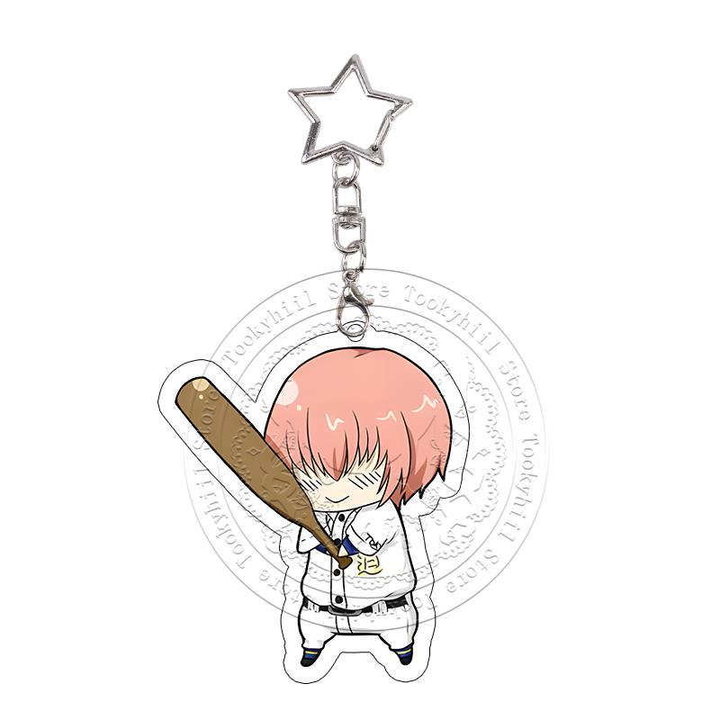40 Styles Ace of Diamond Acrylic Keychain Chibi Cartoon Characters Eijun Sawamura Kazuya Miyuki Satoru Furuya Backpack Charm