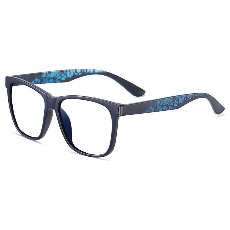 

Oversized Square Myopia Glasses Woman TR90 Black Eyeglasses Prescription Shortsighted Eyewear Spring Hinge Presbyopia Glasses Original Lenses синий