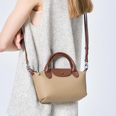 Echtes Leder High-End Handtasche Rindsleder Pendler Umhängetasche Ein-Schulter-Tasche