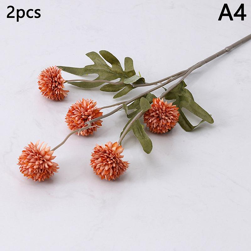 

Букет искусственных цветов с 5 головками, шелковый цветок одуванчика, шар, искусственные цветы, домашний сад, свадебные украшения, DIY, венок