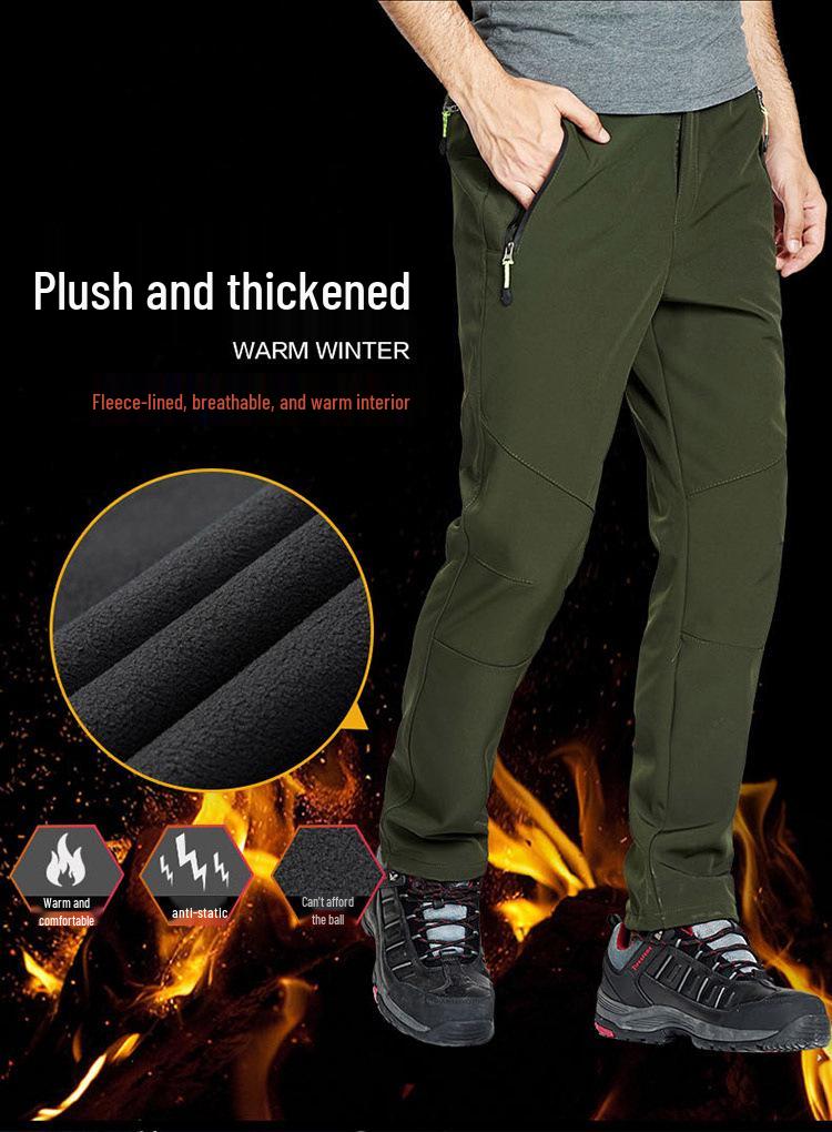Men's and Women's Winter Waterproof Windproof Softshell Climbing Ski Pants