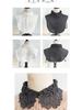 Women's Versatile White Lace Fake Shirt Collar for Spring and Autumn