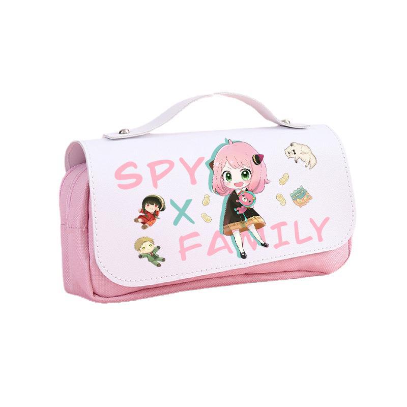 

Аниме Аня Студенческий пенал мультфильм милый большой емкости многофункциональный настольный мешок для хранения