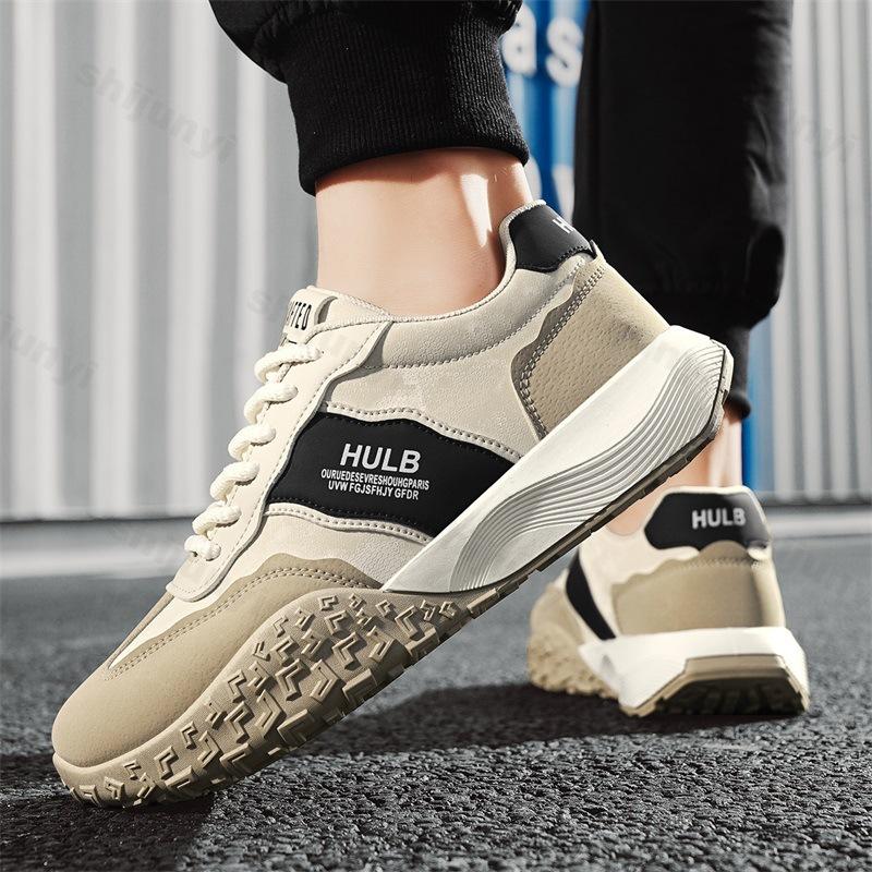 

Fashion 2025 Spring New Fashion Trend Versatile Casual Shoes Men s Low Top Thick Soled Sports Shoes Comfortable Non slip Chunky sneakers 39 хаки