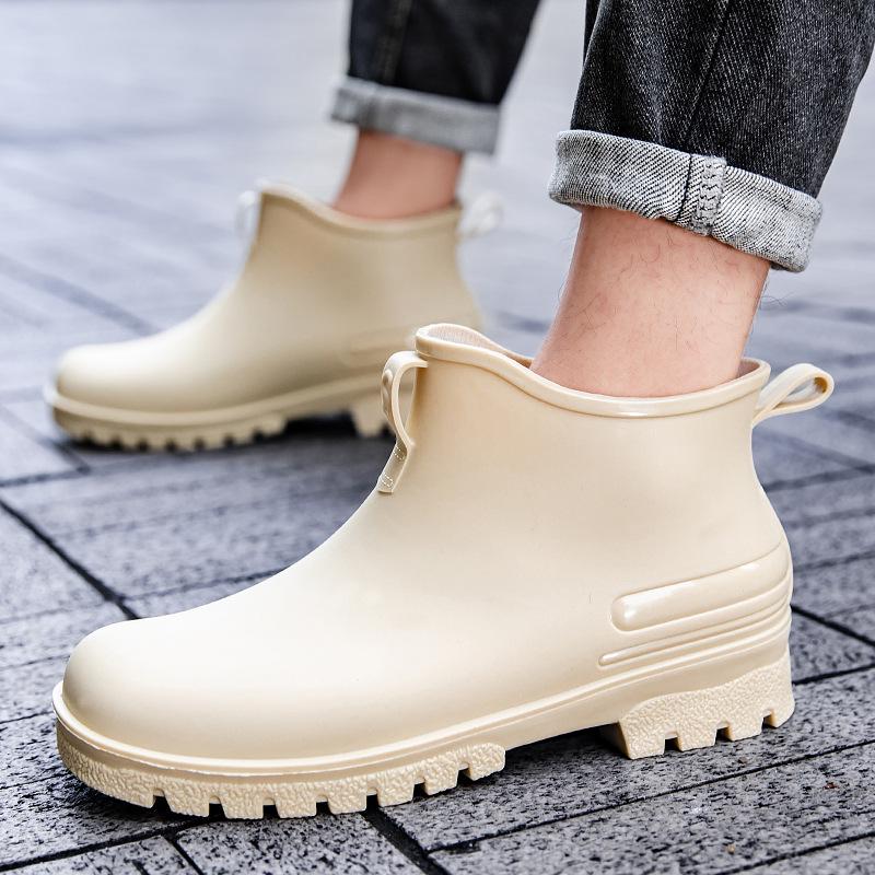 Unisex Thickened Waterproof Non-Slip Portable Short Rain Boots