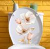 Kreative 3D-Blumen-Toilettenaufkleber, Dimensionale Blumen-Wandaufkleber für das Badezimmer, Wasserdicht, Abnehmbar, Dekor