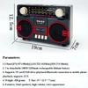 Retro Solární Rádio FM AM SW Přenosný Přijímač Bluetooth 5.3 Reproduktor MP3 Přehrávač Hudby Podpora USB TF Karta Nabíjení Typu C