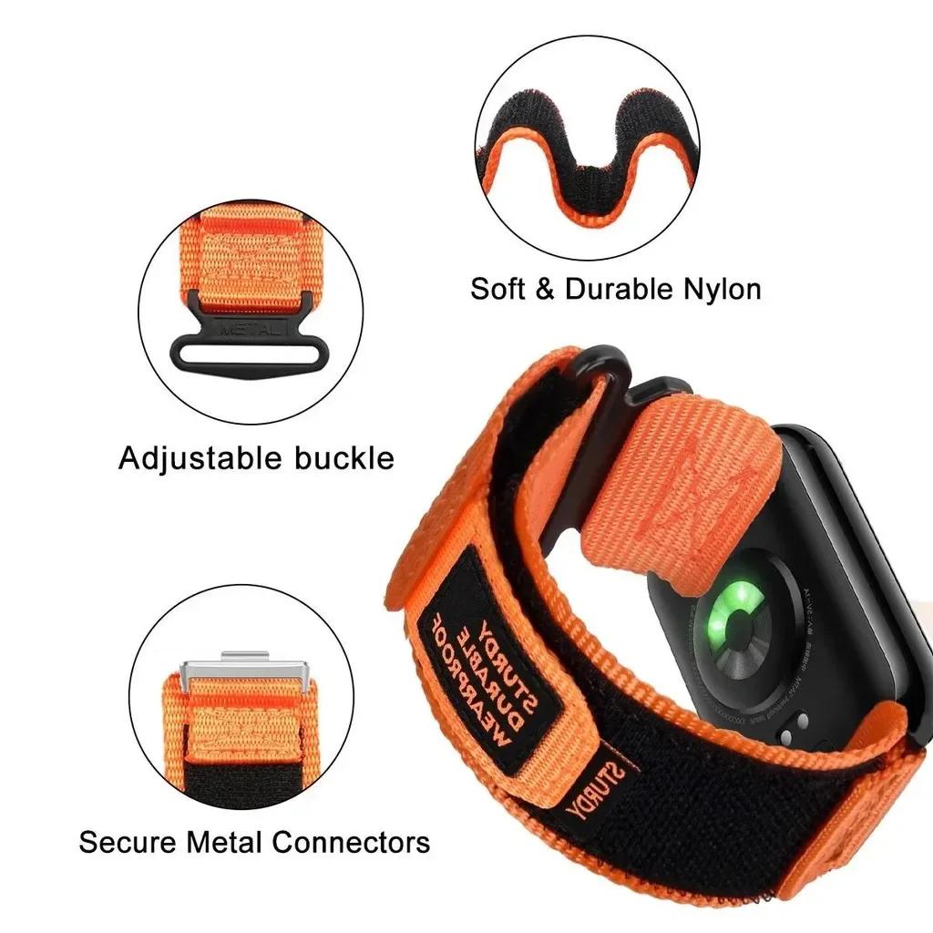 Nylon Loop Strap For Redmi Watch 5 4 Sport Bracelet Interchangeable Wristband For Xiaomi Mi Band 9/8 Pro Adjustable Watch Strap