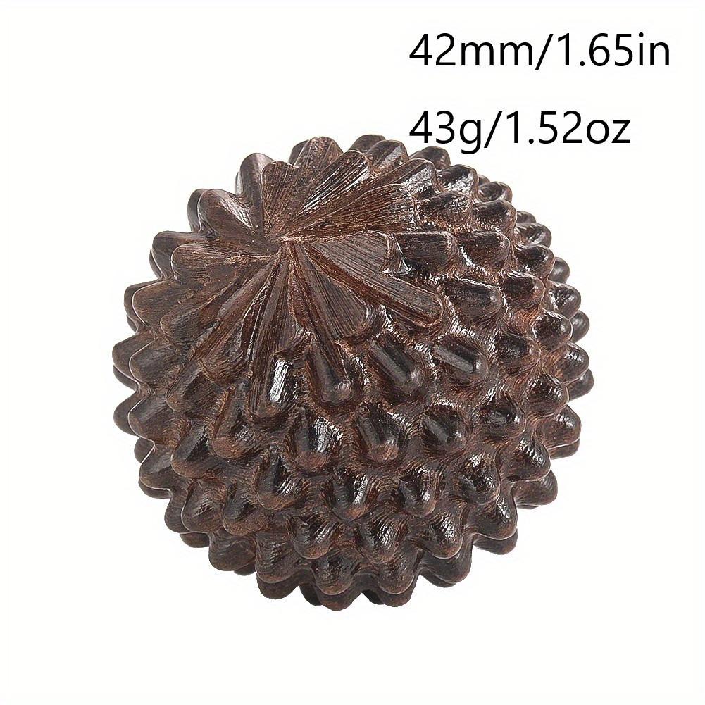 1pc Wooden Hand Massage Ball for Relax - Ideal for Yoga, Meditation & Enhanced Focus, Durable Wood Construction, Handheld Relaxation Tool