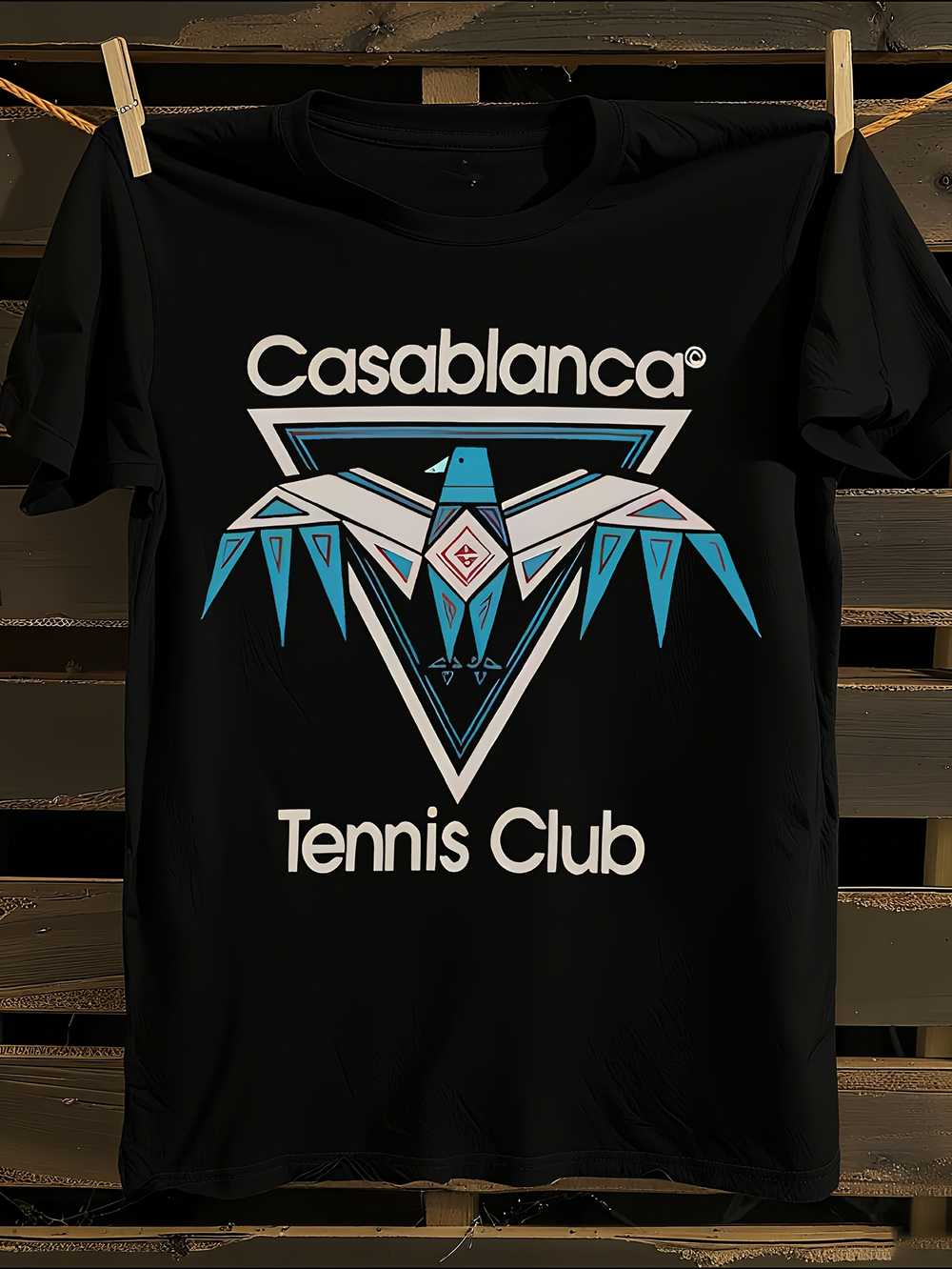 

Casablanca Graphic T-Shirt Mens Tshirt Womens Tshirts with Letters Print Short Sleeves T-Shirt Casual Street Tee Shirt Top L