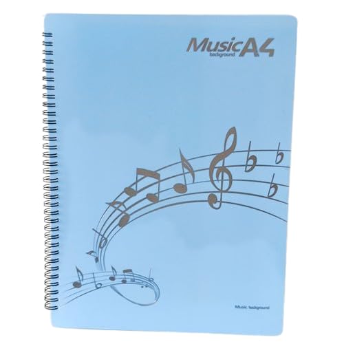 

Папка для музыкальных файлов, формат A4, 40 листов/80 страниц, двухсторонняя, черная, для нот, организации и письма, идеально подходит для оркестра, занятий на фортепиано, концерта