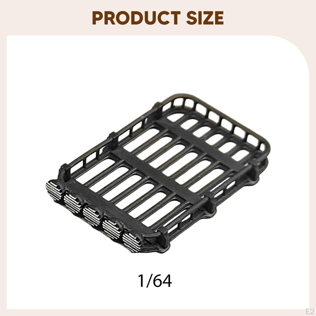 1/64 Car Roof Rack Micro Garage Scene Decor Miniature Cargo Carrier Realistic for Sand Table