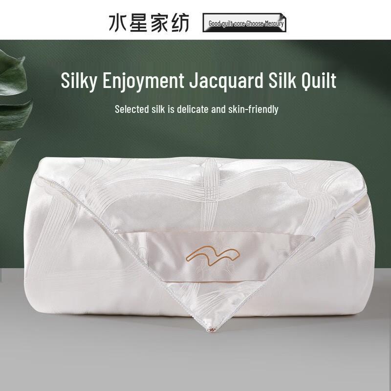 Mercury Home Textiles Four Seasons Jacquard Tussah Silk Quilt