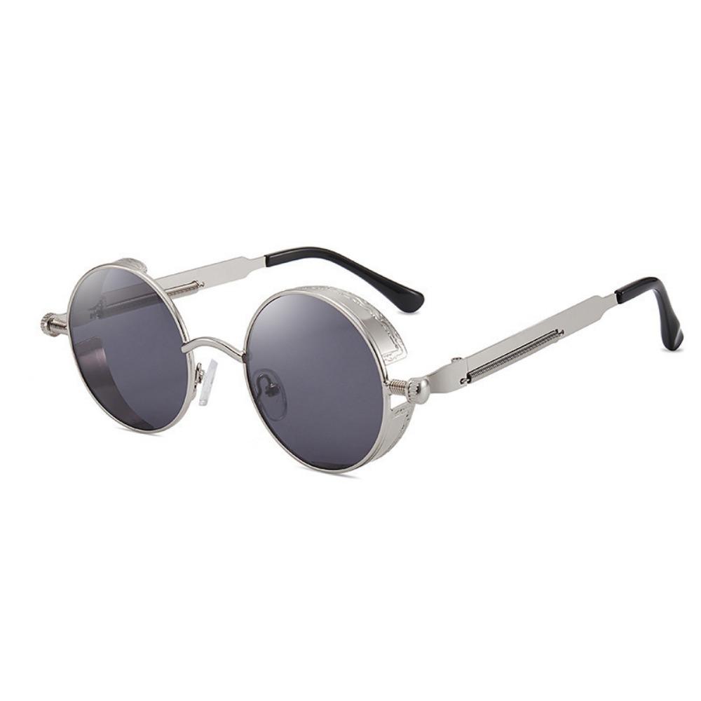 Metal Steampunk Sunglasses Men Women Fashion Round Glasses Brand Designer Vintage Sun Glasses High Quality Oculos De Sol