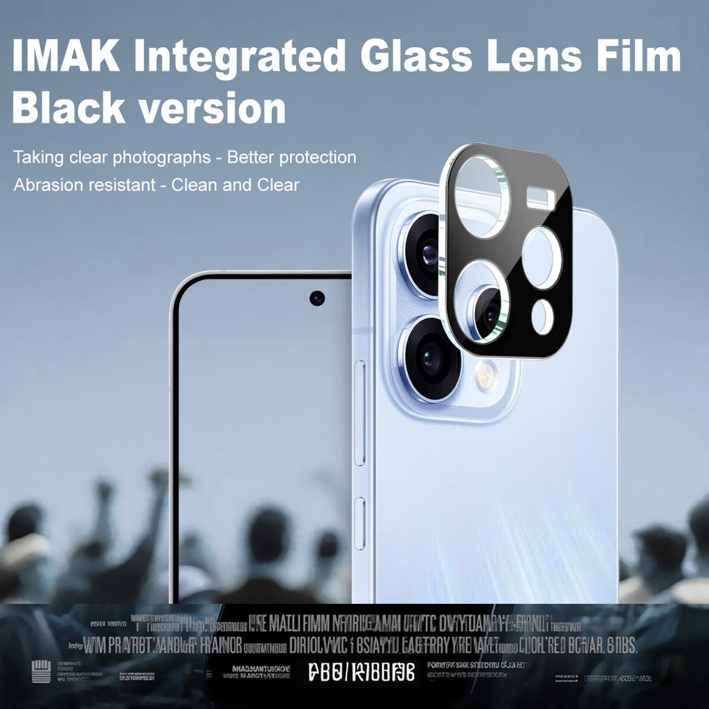 For OPPO Reno 15 15c 5G Glass IMAK High Definition Integrated Glass Lens Film Black Version