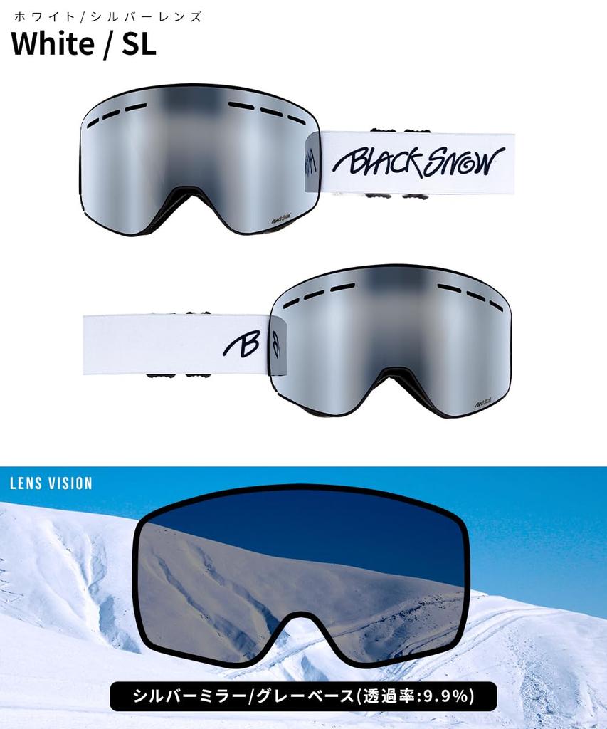 Taiki Sato Snowboardbrille BLACKSNOW BS25EFGG03 B Black Snow [BLACK SNOW] Herren