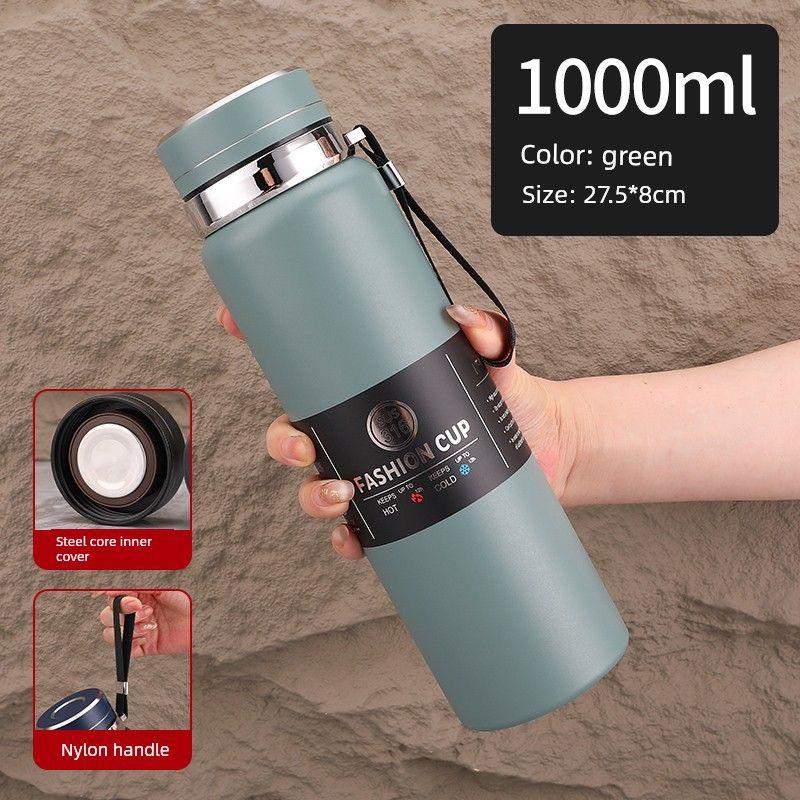 High-Looking, Large-Capacity Thermos Cup for Men and Women, Car-Mounted Tea Cup, 2026 Latest Model, 316 Stainless Steel Water Cup, 800ml