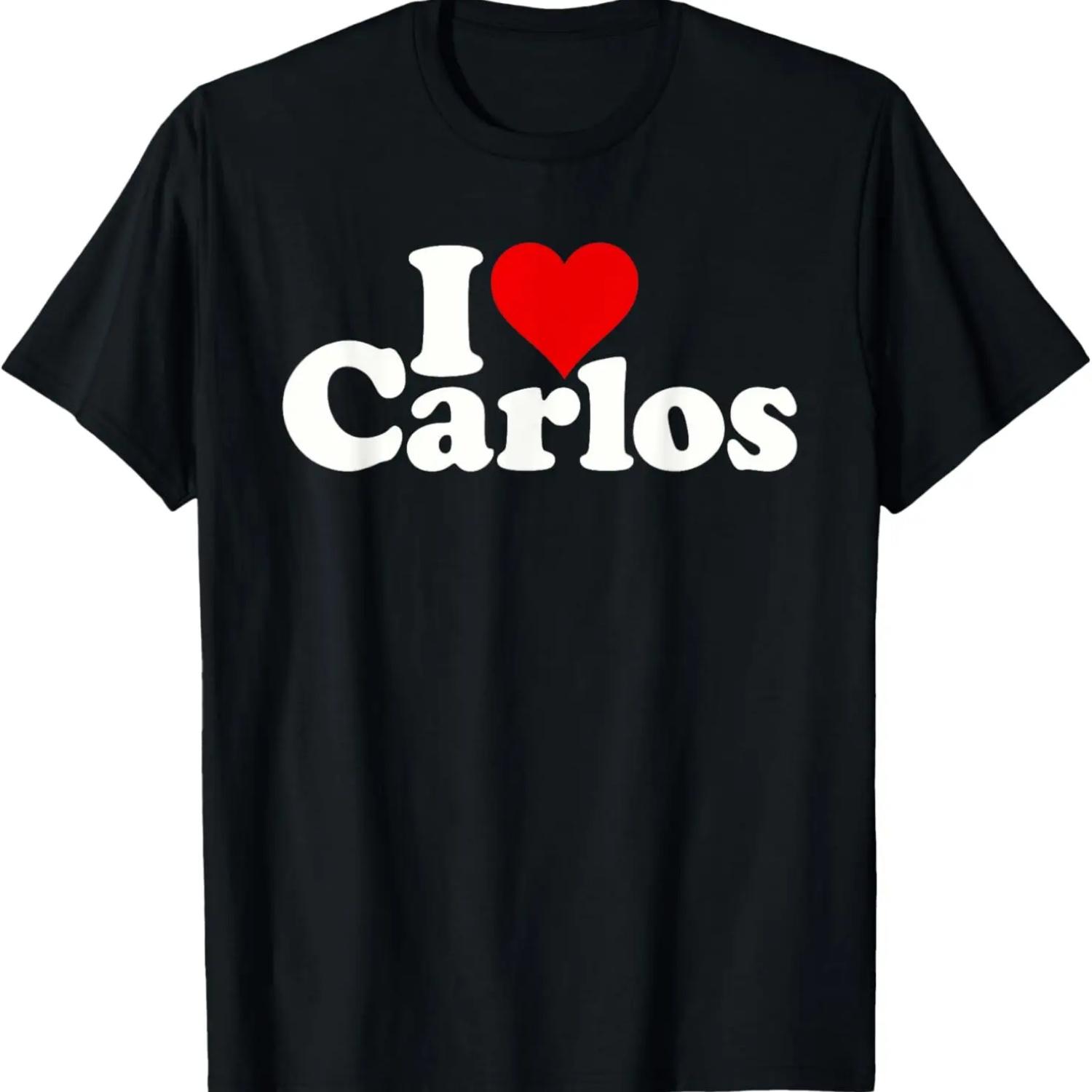 I LOVE HEART CARLOS CHARLES T-Shirt S чёрный