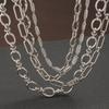 Trendy Titanium Steel Handmade Unisex Clavicle Necklace - Fashionable and Versatile Design