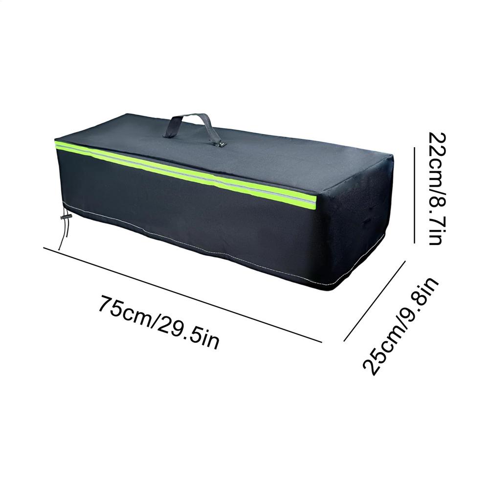 

Outdoor Fire Pit Cover Waterproof Windproof Oxford Cloth Rectangle Fire Table Cover For Garden Backyard Farm Pathway Driveway чорний