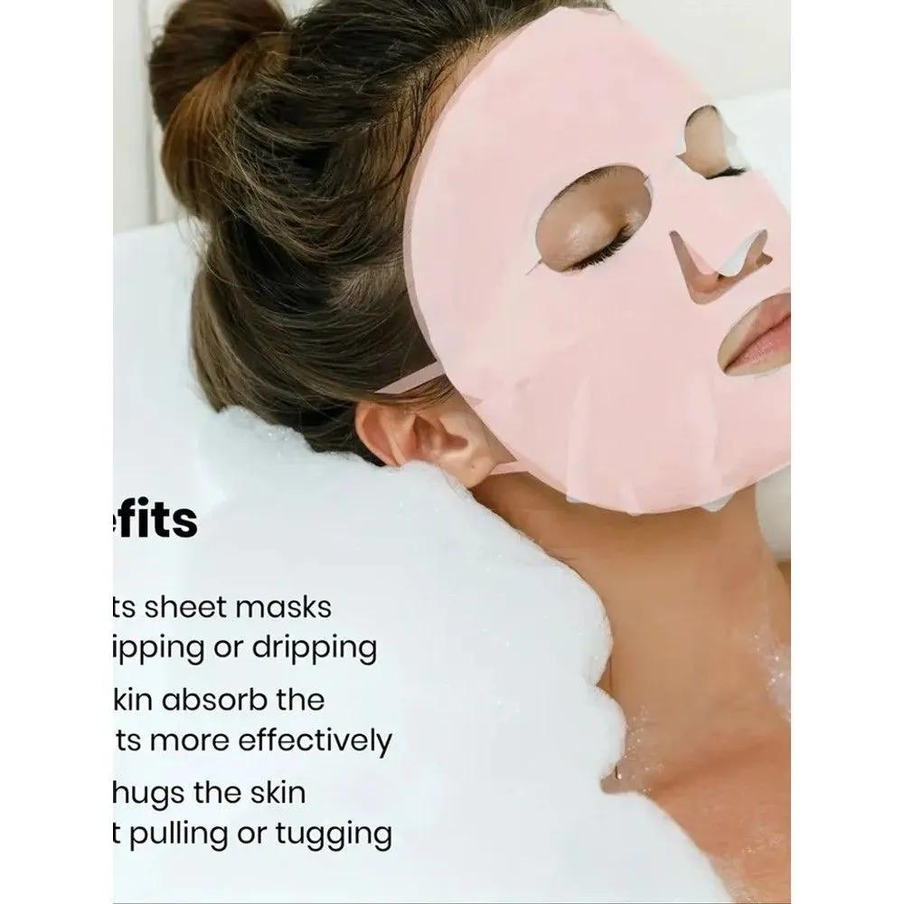 1PC 3D Silicone Facial Mask for Moisturizing - Reusable, Prevents Water Evaporation