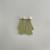 New Touchscreen Kids Gloves Winter Warm Windproof Cold Proof Five Finger Knitting Retro Korean Style Color Mix