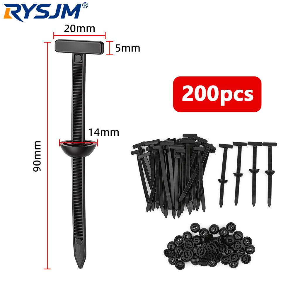 Universal Cable Tie Buckle Nail Fixed Self-Locking Heavy Duty Zip Ties Fastener For Auto Home Outdoor Office Wire Organizer Tool