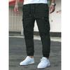 Men's Spring Fall Cargo Jogger Pants – Lightweight Tapered Sweatpants with Drawstring Waist, Multi-Pocket Outdoor Casual Trousers for Hiking Workout